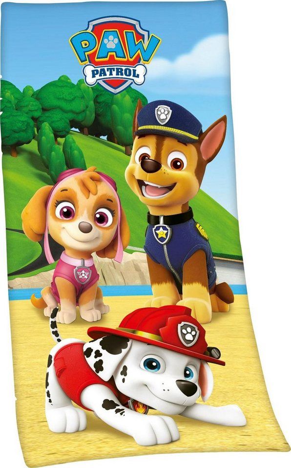 Paw Patrol - Badetuch Velours - 75x150 cm