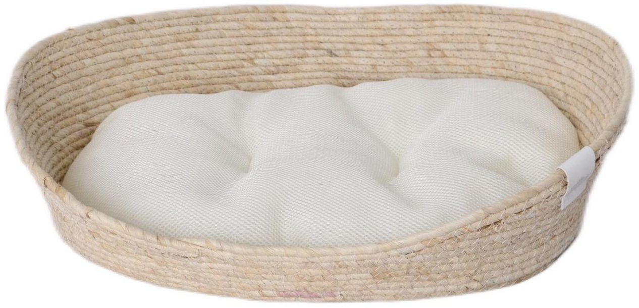 Dehner Tierbett Premium Kuschelbett Tiefer Schlaf, Naturmaterial, versch. Größen, exquisites, hochwertiges Hundebett / Katzenbett