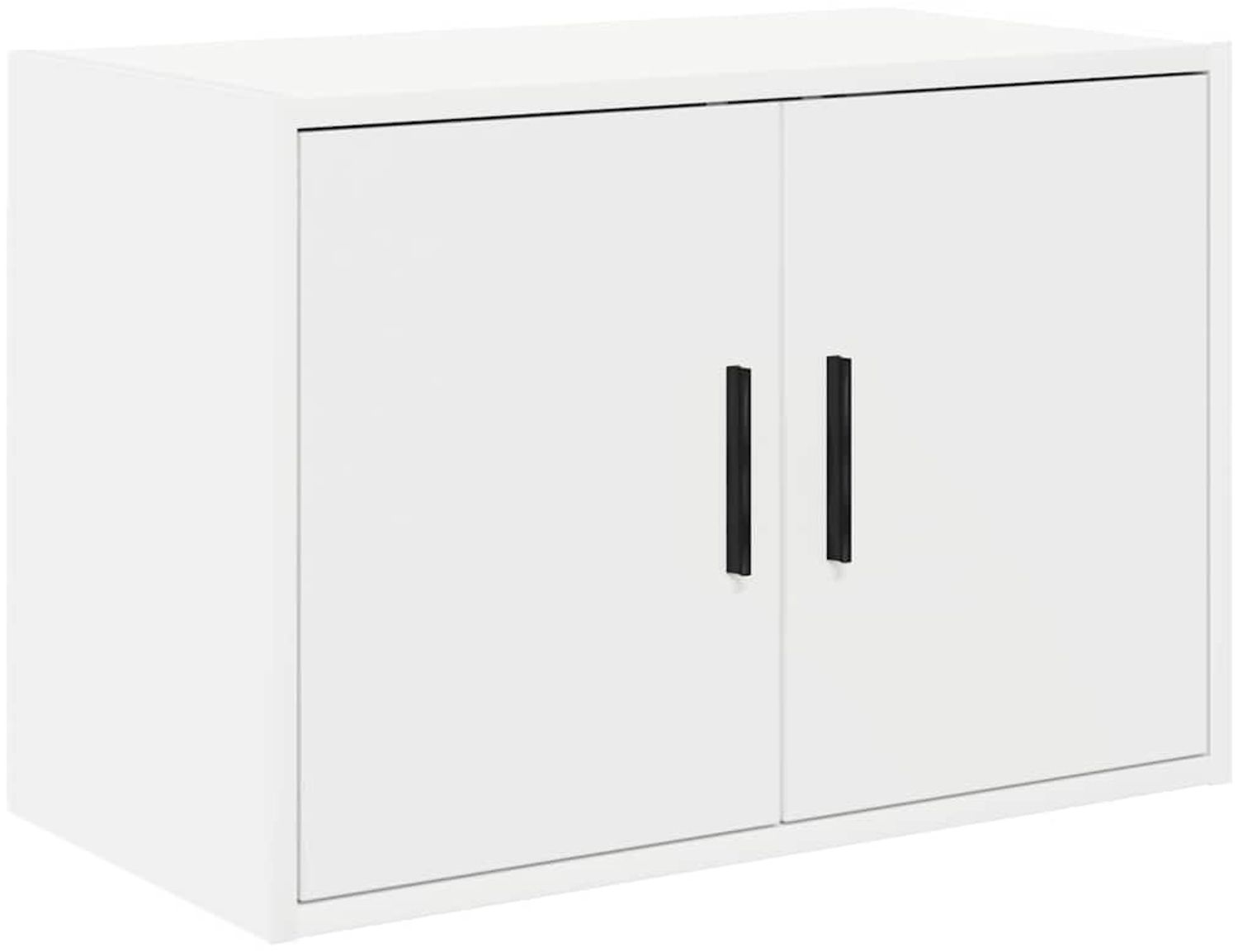 vidaXL Garagen-Wandschrank Weiß Holzwerkstoff 860643