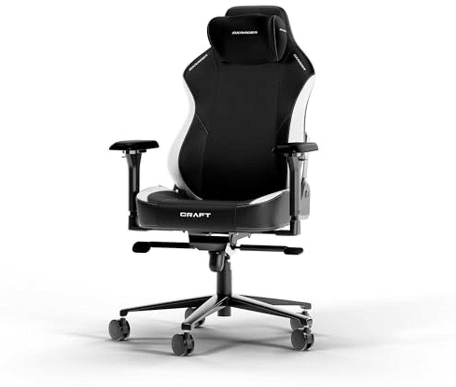 DXRacer CRAFT L Schwarz & Weiß EPU Leder das Orginal Gaming Stuhl