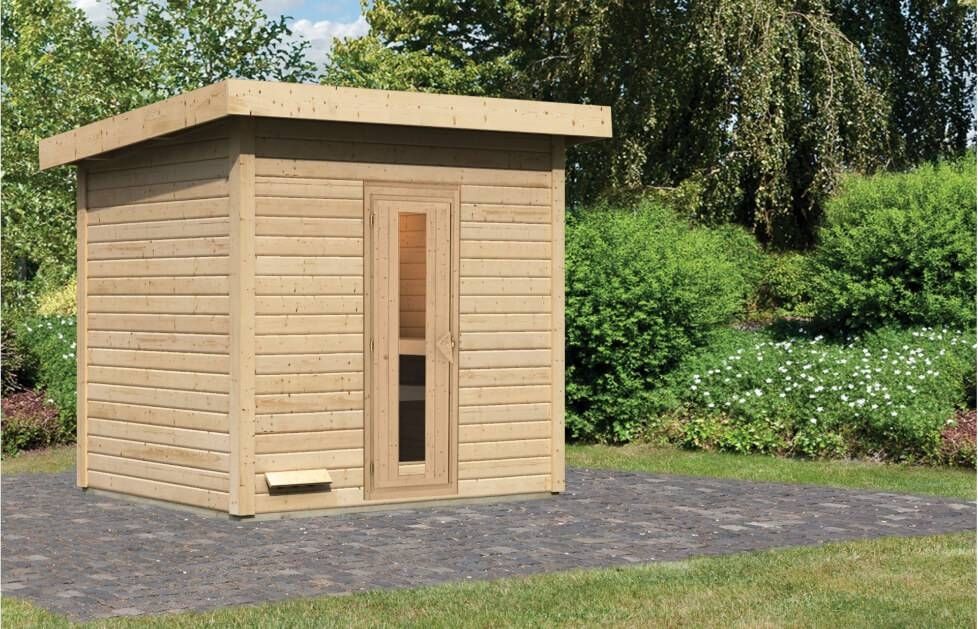 Karibu Sauna Hytti 3 naturbelassen ohne Ofen