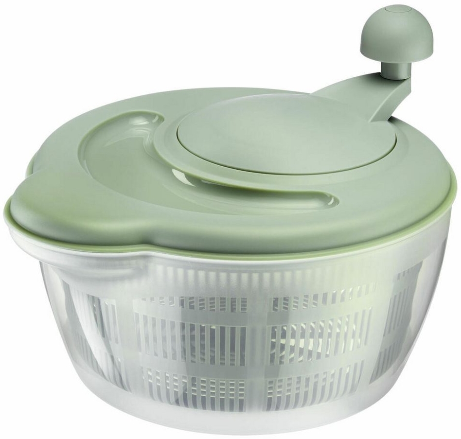 Westmark 2432224M Salatschleuder, Fassungsvermögen: 5 Liter, ø 26 cm, Kunststoff, BPA-frei, Fortuna, Mint-Grün, Standard