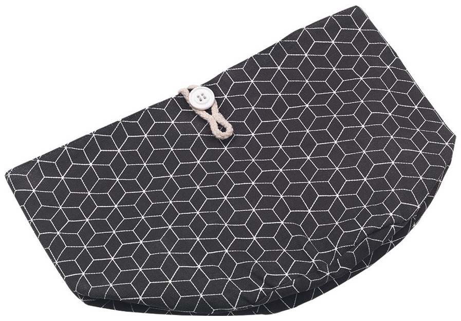 METALTEX 239250000 Faltbarer Brotkorb mit Knopf-Verschluss, Baumwolle / Aufbewahrungsbeutel für Brot