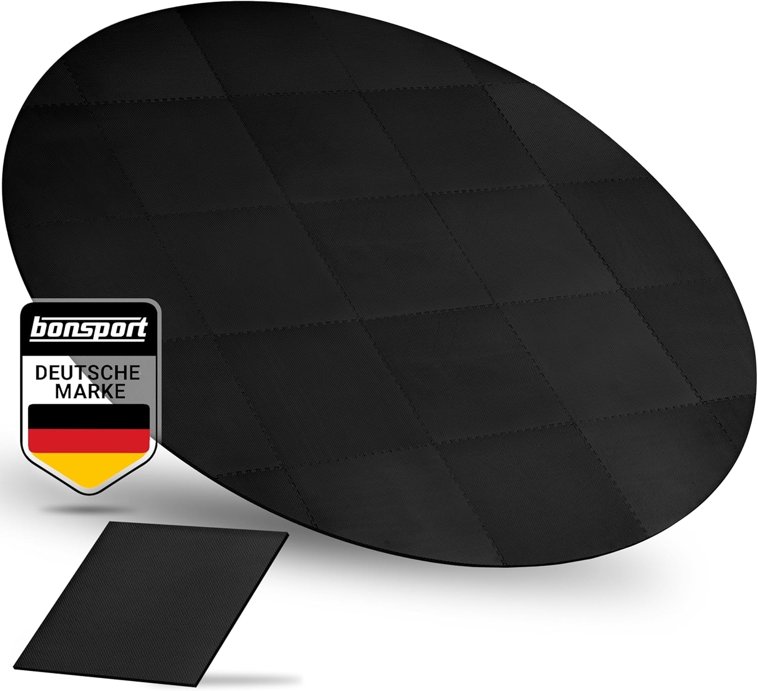 bonsport Pool-Bodenschutzfliese Whirlpool Matten Set 240 cm rund, schwarz