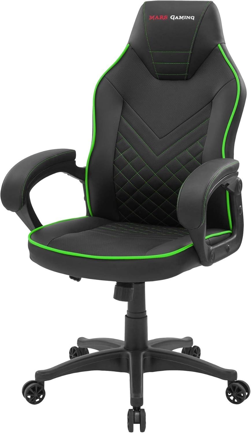 Mars Gaming MGCXONEBG, Premium Gaming-Stuhl, PU, AIR-Tech, Klasse 4, Grün