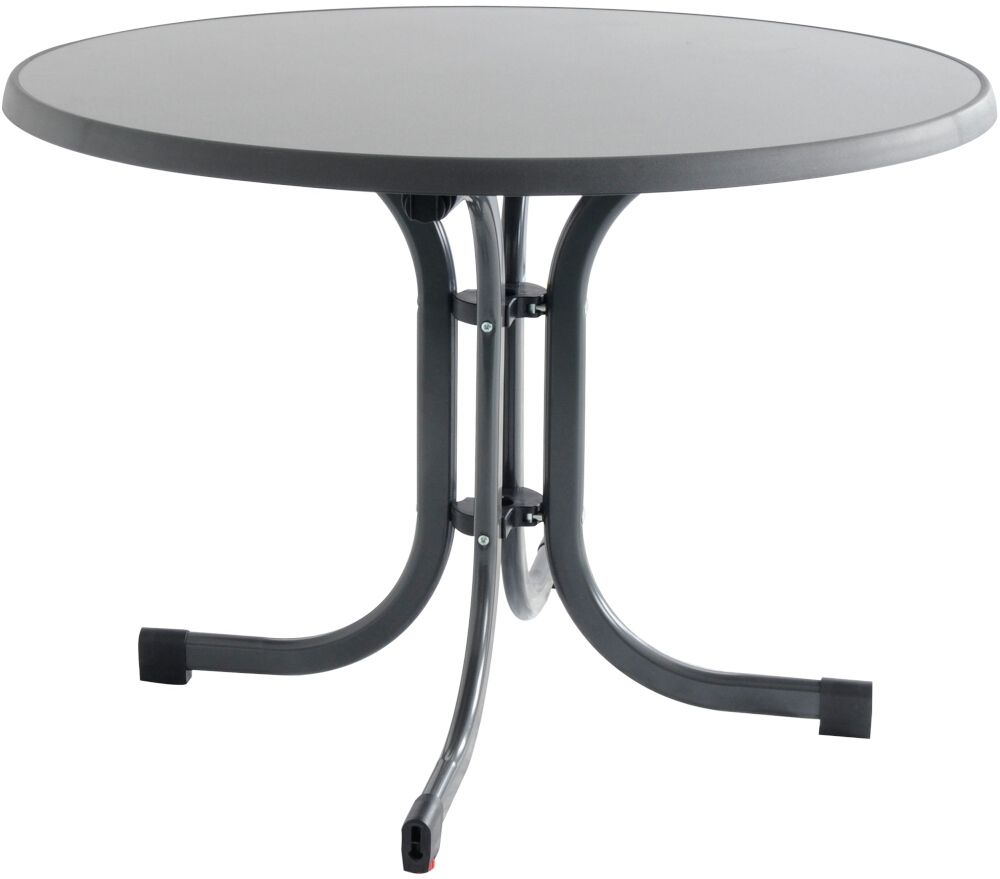 Paco Klapptis. Ø100 m-ant Stahl m-anth/Melamin