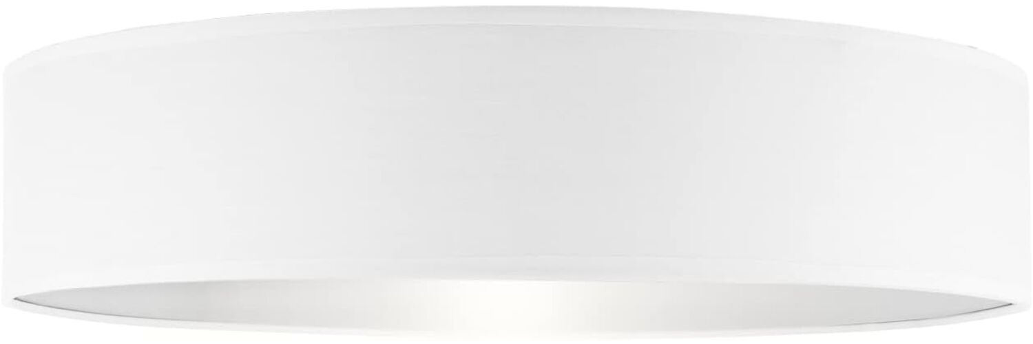 Deckenlampe CEILING DREAM, Stoff Weiß / Abdeckung satiniert, Ø 50cm