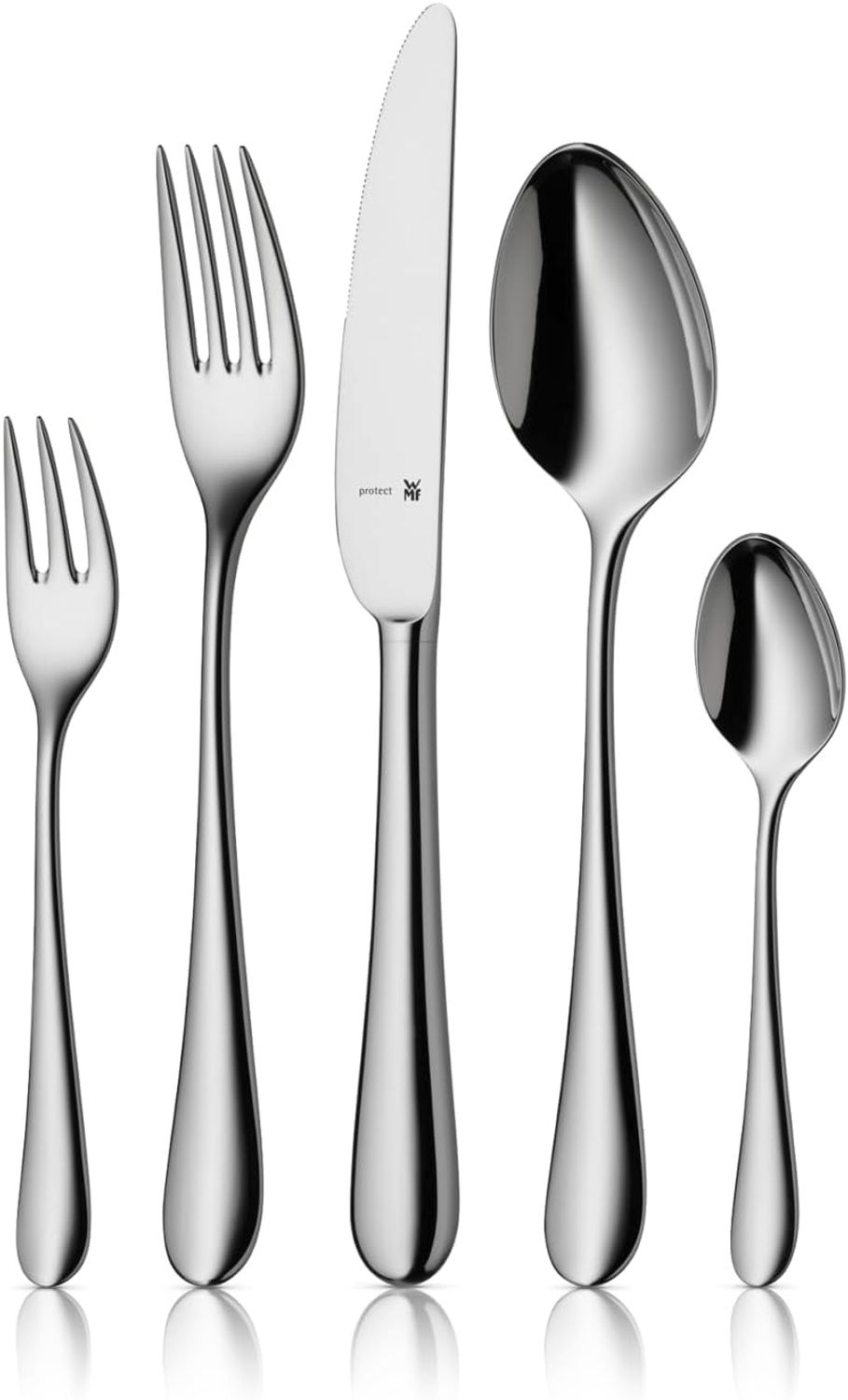 WMF 'Merit' Besteck-Set spühlmaschinenfest, 66 Stk., Cromargan-Edelstahl silber