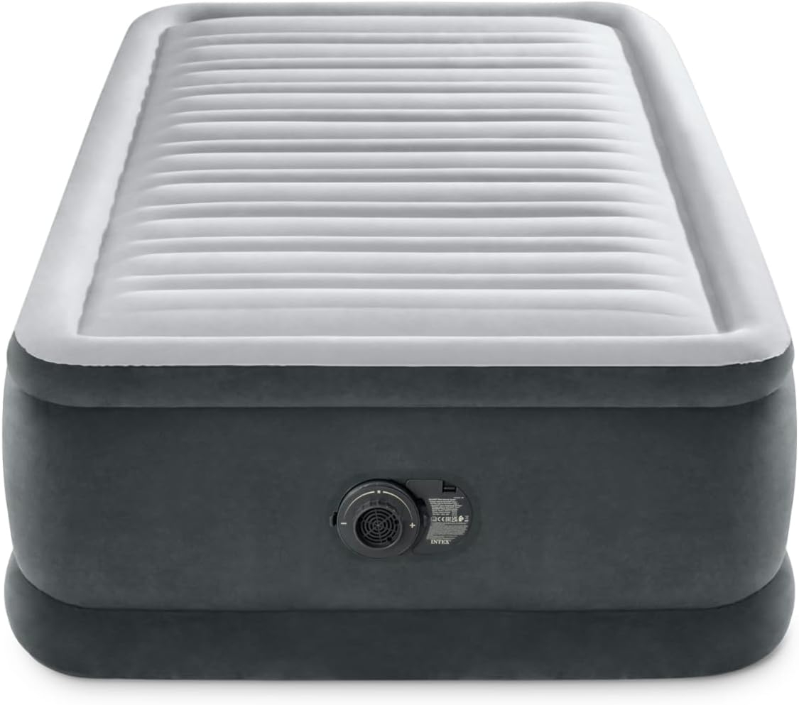 Intex Twin Comfort-Plush Luftbett mit Fiber-Tech RP, aufgeblasene Größe: 99 x 191 x 46 cm (64412ND)