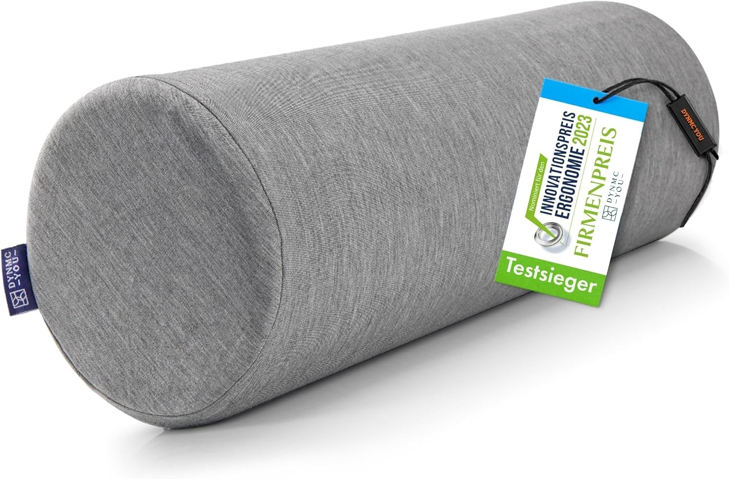 DYNMC you Nackenrolle mit Bezug - Kissenrolle - VERGLEICHSSIEGER SEHR GUT, MIT PHYSIOTHERAPEUTEN ENTWICKELT, Kissenrolle mit Physiotherapeuten Entwickelt, Knierolle Lagerungsrolle, Neck Pillow, Nackenrolle