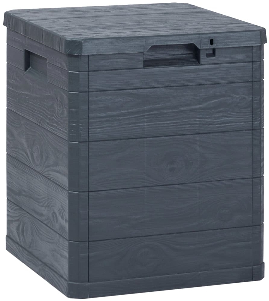vidaXL Garten-Aufbewahrungsbox 90 L Anthrazit 45684