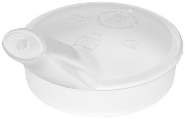 Ornamin Schnabelbecher 2-Henkel-Becher mit Trink-Trick und Schnabelaufsatz/ Trinkaufsatz, 2-tlg, Kunststoff, Trinkhilfe l Alltagshilfe l Schnabeltasse l BPA-frei l Made in Germany