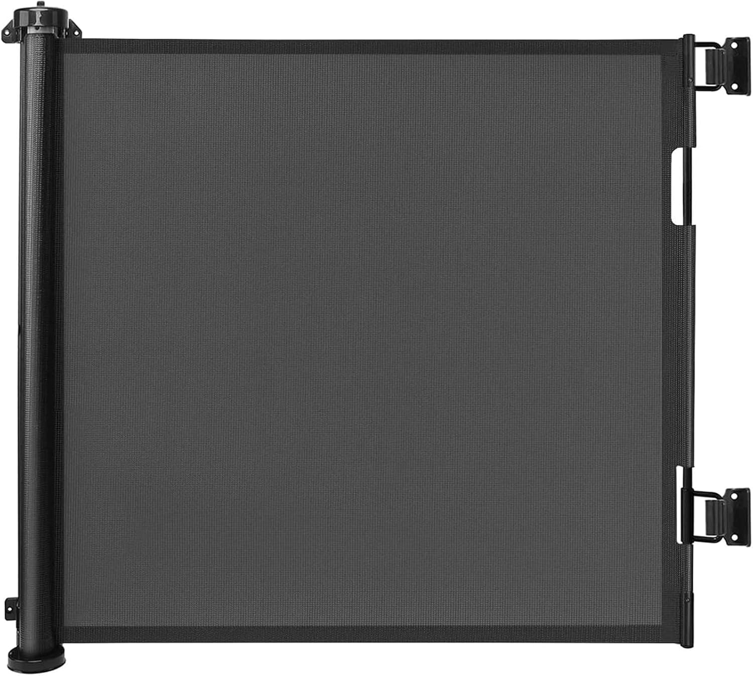 Treppenschutzgitter Türschutzgitter Ausziehbar 0-150 cm,Baby Absperrgitter Schutzgitter Treppe für Kinder,Katzen und Hunde,Geeignet für Innen Außenbereich (Schwarz-150CM)