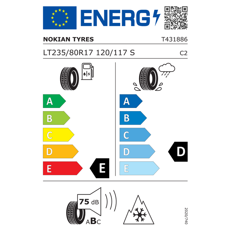 Nokian Outpost AT 235/80R17 120/117 S