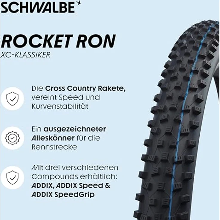 Schwalbe Veloreifen (29 x 2.25, 57-622), Cross Country mit Speed und Kurvenstabilität – Bild 2