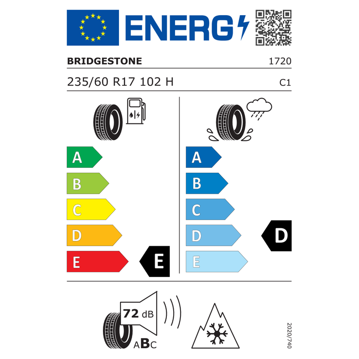 Bridgestone Blizzak LM25 4X4 235/60R17 102 H – Bild 4