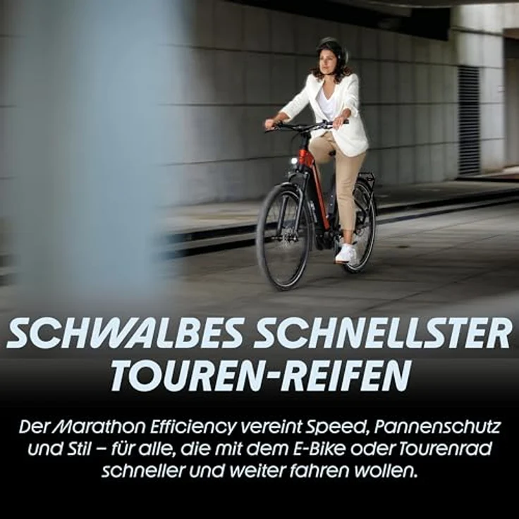 Schwalbe Marathon Efficiency, Veloreifen 27.5 x 2.35 (60-584), leicht und rollwiderstandsoptimiert für schnelles Touring – Bild 3