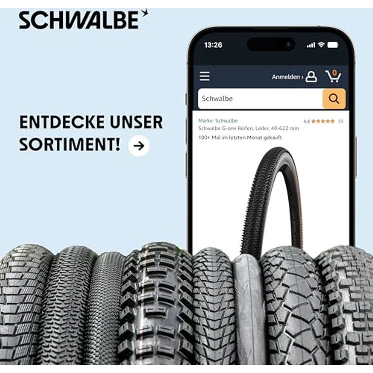 Schwalbe Marathon HS620, Veloreifen mit 3 mm GreenGuard-Einlage, E-Bike kompatibel bis 50 km/h, Reflexstreifen, anti-aging Seitenwand – Bild 7