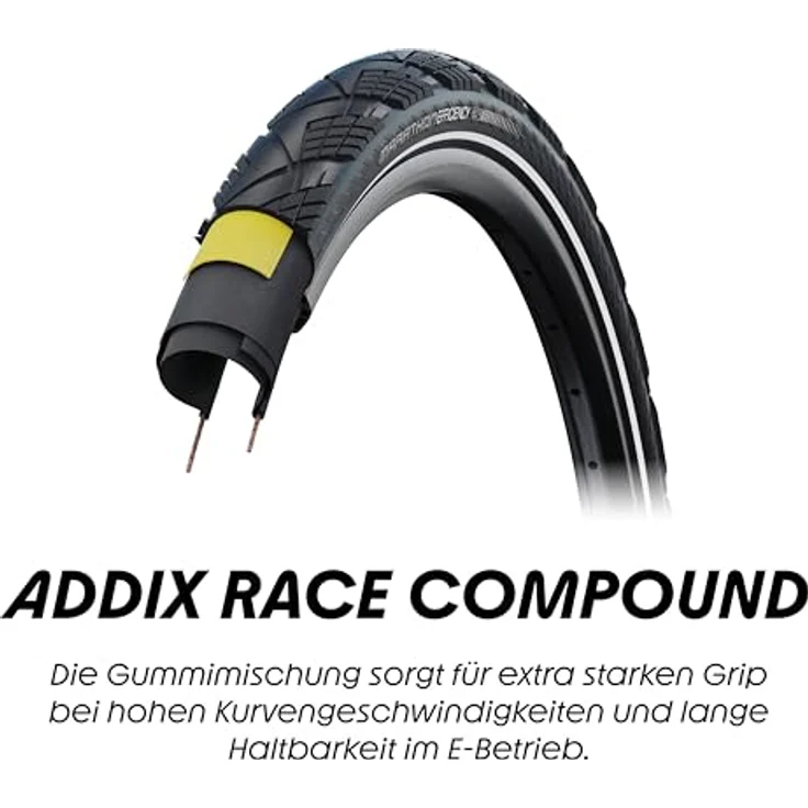 Schwalbe Marathon Efficiency, Veloreifen 27.5 x 2.35 (60-584), leicht und rollwiderstandsoptimiert für schnelles Touring – Bild 5