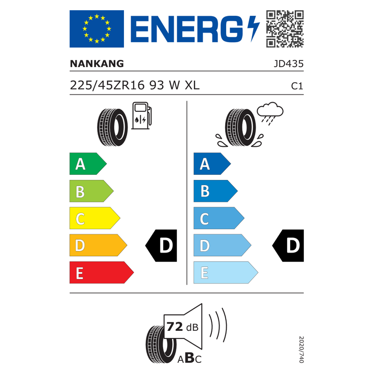 Nankang Sportnex AR1 225/45R16 93 W – Bild 4
