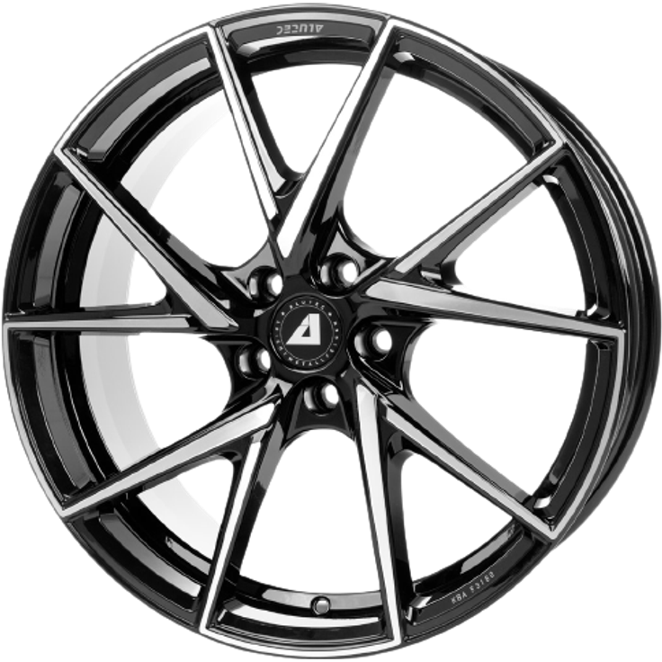 Alutec ADX.01 Diamant Schwarz Frontpoliert 18"