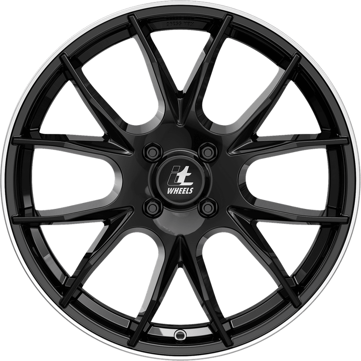 it Wheels Kira Gloss Black Polished Lip 17" – Bild 2