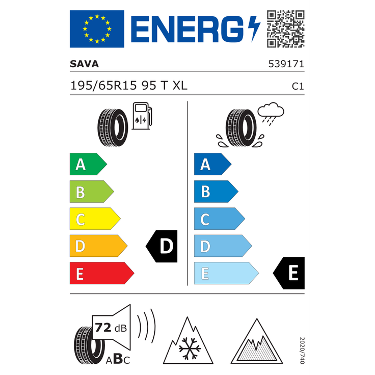 Sava Eskimo Ice 195/65R15 95 T – Bild 3