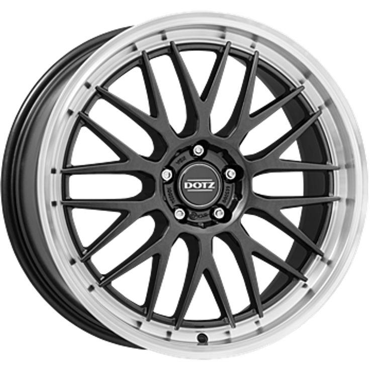 Dotz Bilbao dark Gunmetal Polished Lip 19"