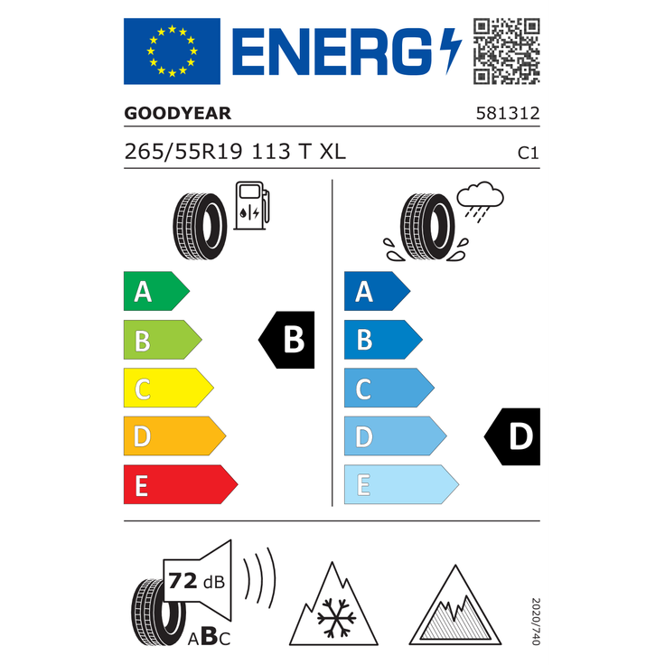 Goodyear UltraGrip Ice SUV G1 265/55R19 113 T – Bild 3