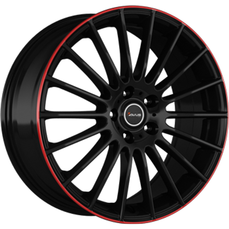 Avus AC M03 Black Red Line 19"