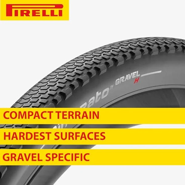 Pirelli Cinturato Gravel Hard Terrain, Veloreifen 28 x 1.35 (35-622) mit SpeedGRIP Compound und hohem Durchstichschutz, schwarz – Bild 5
