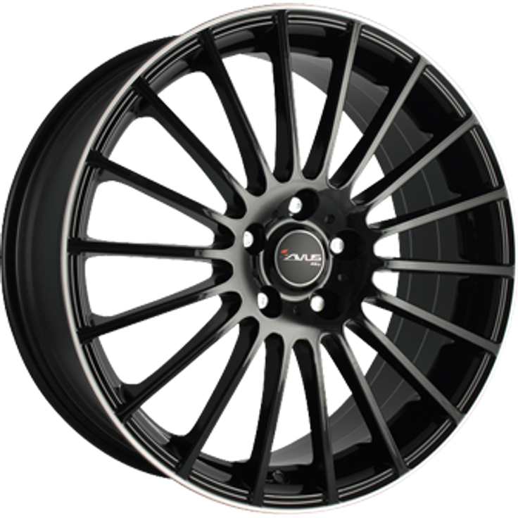 Avus AC-M03 Black Polish Lip 17"