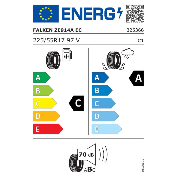 Falken Ziex ZE 914A Ecorun 225/55R17 97 V – Bild 3