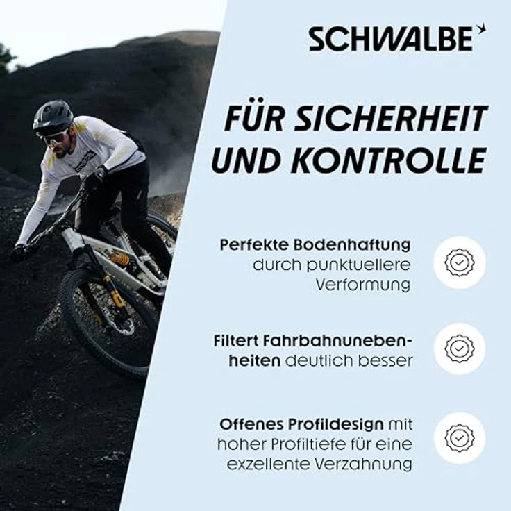 Schwalbe Albert Gravity Pro, Faltreifen für Mountainbiking, 27.5 x 2.50, optimiertes Profil mit Stollen für maximale Kontrolle, E-Bike kompatibel bis 45 km/h – Bild 4
