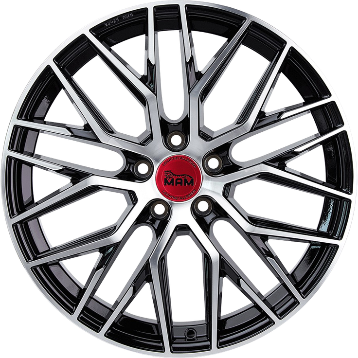 MAM RS4 Black Front Polished 19"