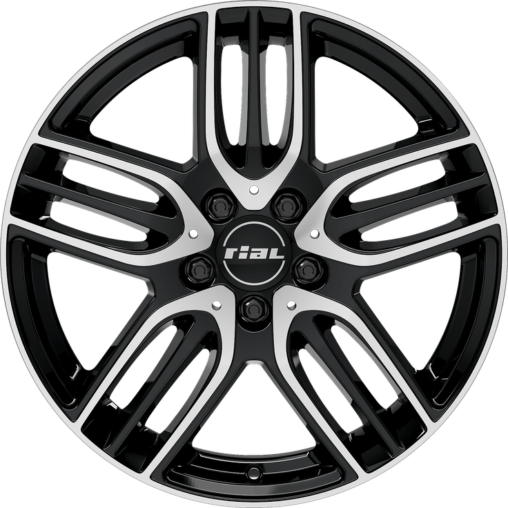 Rial M14-E Diamant-schwarz Frontpoliert 18"