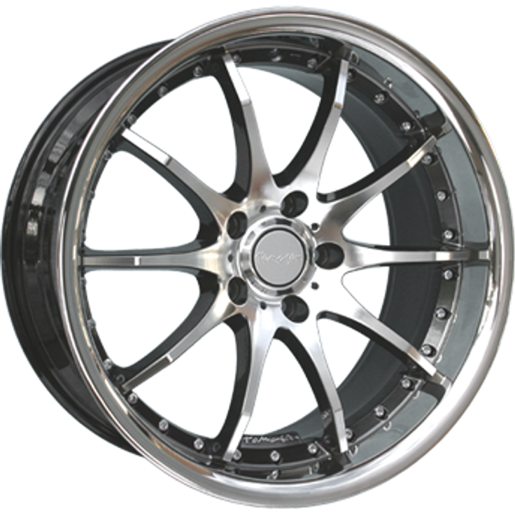 Tomason TN8 Hyperblack Diamant Poliert + Edelstahlb. 19"