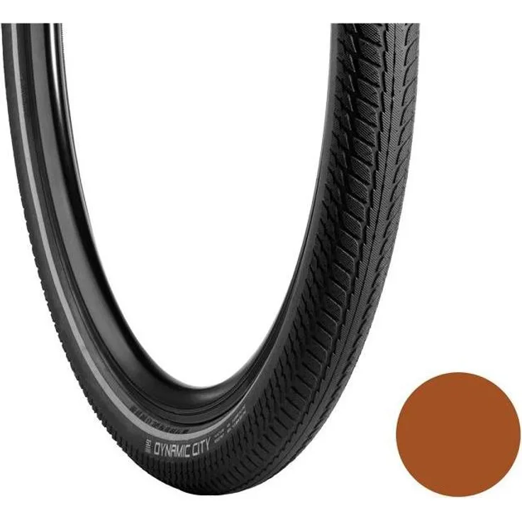 Vredestein Dynamic City, Veloreifen (28 x 1.75, 47-622) mit hohem Pannenschutz und reflektierenden Streifen