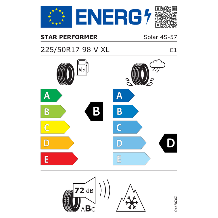Star Performer Solar 4S 225/50R17 98 V – Bild 4