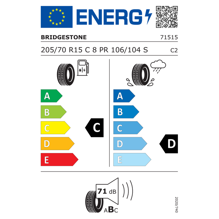 Bridgestone RD 623 205/70R15 106/104 S – Bild 3