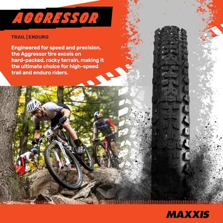 Maxxis Aggressor, Veloreifen 27.5 x 2.30, Tubeless Ready, EXO Protection, Dual Compound, 845 g – Bild 2