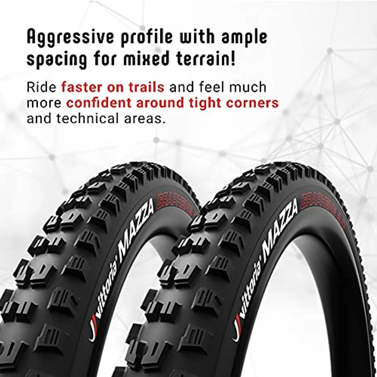 Vittoria Mazza Enduro 29", Veloreifen 60-622, Tubeless Ready, 120-TPI-Nylonkonstruktion, hervorragender Grip und Kontrolle – Bild 2