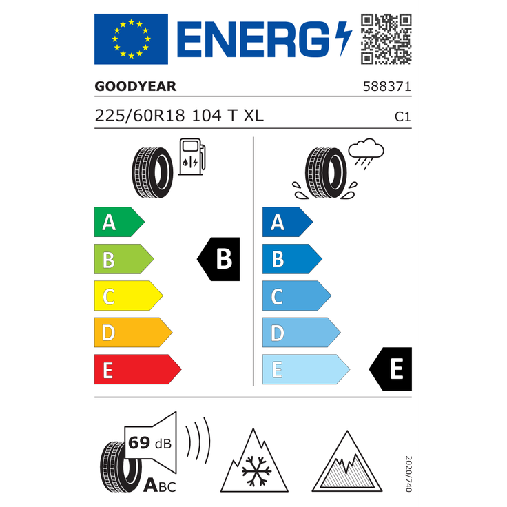 Goodyear UltraGrip Ice 3 225/60R18 104 T – Bild 2