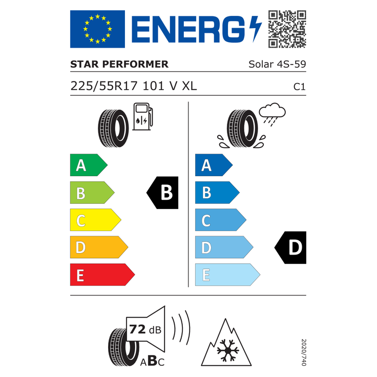 Star Performer Solar 4S 225/55R17 101 V – Bild 4