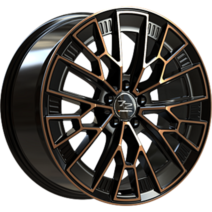 Fondmetal 1972 Glossy Black Bronze Machined 20"