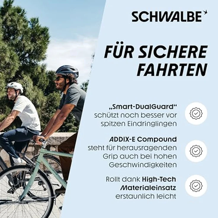 Schwalbe Marathon E-Plus, Veloreifen 28 x 1.40 (37-622) für E-Bikes, mit SmartDualGuard und Addix E-Gummimischung, hohe Pannensicherheit und Tragfähigkeit – Bild 4
