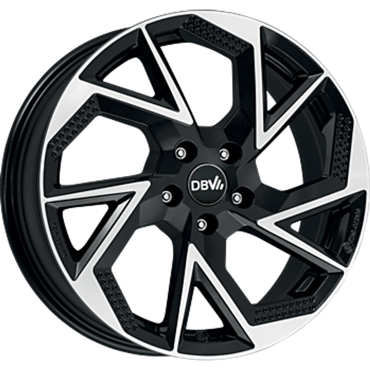 DBV Napoli AP dark Schwarz Glänzend, Front Poliert 18"
