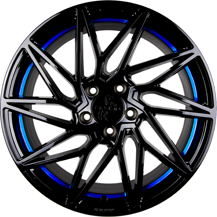 Keskin KT20 Future Black Painted Blue Inside 20" – Bild 2