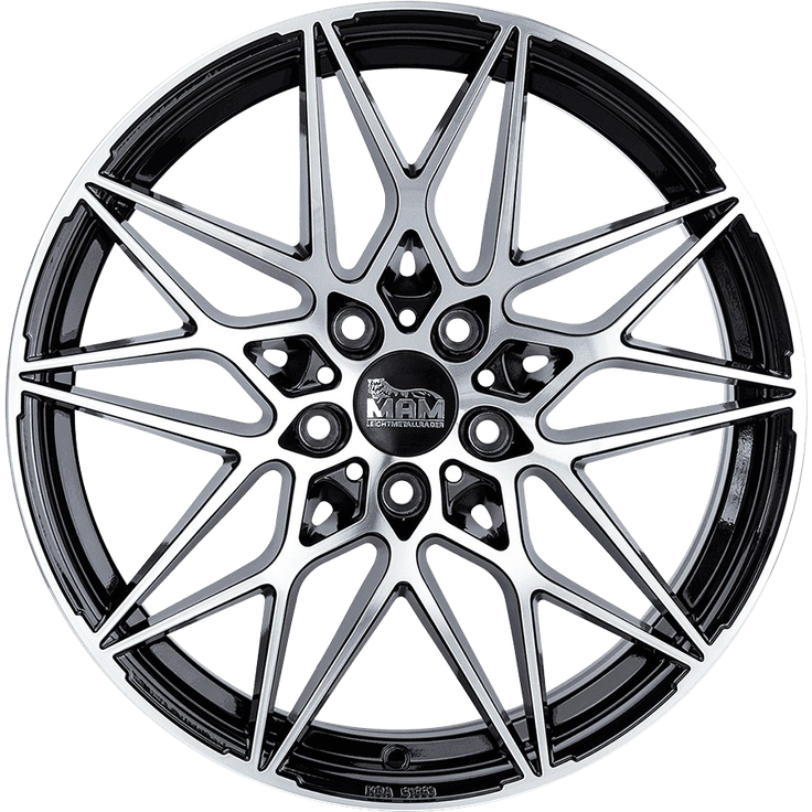 MAM B2 Schwarz Frontpoliert 19"