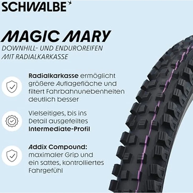 Schwalbe Veloreifen 29 x 2.50, 63-622, Allround-Profil für Downhill- und Enduro-Sportler – Bild 2